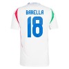 Original Fußballtrikot Italien Barella 18 Auswärtstrikot EURO 2024 Für Herren